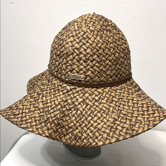 Salt Life Floppy Brown Woven Hat EUC - Picture 2 of 6
